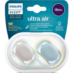 Philips Avent Kit Sucette Ultra Air +18m Neutre 2uts
