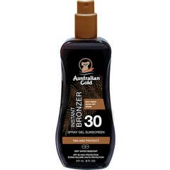 Australian Gold Sunscreen Spf30 Spray Gel Instant Bronzer 237ml