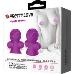 Stimulateurs de mamelons Pretty Love 12m Vibration Lilas 1pc