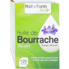 Nat Form Bourrache Bio 120 Capsules