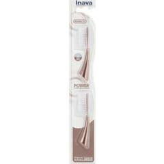 Inava Power Brosse Dents Électrique Rech Sensibil Rose Gold 2uts