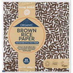 King Soba Papier de Riz Brun Biologique 200g