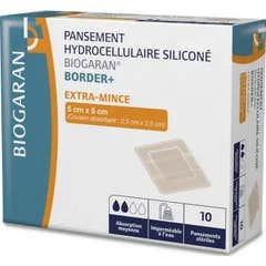 Biogaran Border+ Extra Mince Pansement 5 cm x 5 cm 10 uts