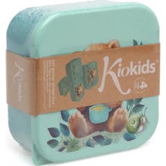 Kiokids Set Boîte Repas Ours Vert Sauge 4 Unités