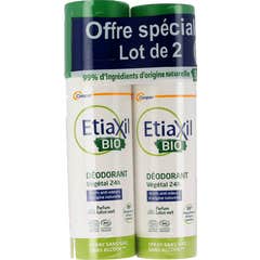 Etiaxil Déodorant Végétal Spray Parfum Lotus 2x100ml