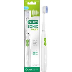 GUM Sonic Daily Brosse à Dents Spazz Blanc 1 Unité