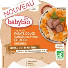 Babybio Assiette Patates Douces Échalotes et Canard Bio 230g