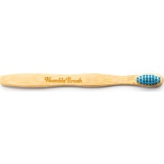 Brosse à dents pour enfants en bambou bleu ultra doux