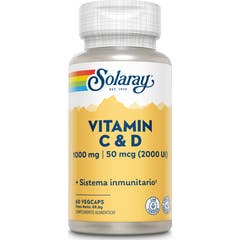 Solaray Vitamine C + D 60caps