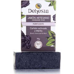 Dehesia Savon artisanal purifiant au charbon actif et menthe 100 g