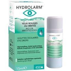 Hydrolarm Yeux Rouges Irrités Gouttes Oculaires Apaisantes 15 ml