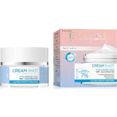 Eveline Cosmetics Cream Shot 7% Crème Ultra Hydrat Sèche 50 ml