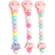 Mamimemima Chaîne Silicone Silicone Apaisant Multicolor Lilas Butterfly