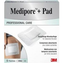 Medipore+Pad Med. 5X 7Cm 5Pz3M