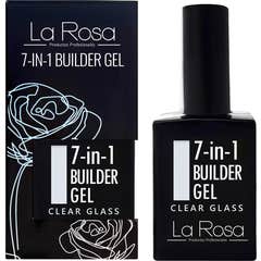 La Rosa Gel pour ongles 7 en 1 Base de construction Clear Glass 15 ml
