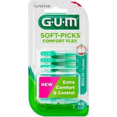 Gum Soft-Picks Comfort Flex Bâtonnet Interdentaire 40 Unités