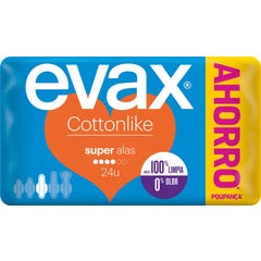 EVAX Compresa Cottonlike con Alas 24Uds