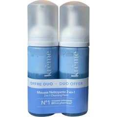 Krème Mousse Nettoyante 2 en 1 Duo 2 x 150 ml