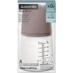 Suavinex Biberon Anticolique Silic Adapt +0M Caramel 180ml 1 Unité