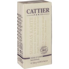 Cattier Savon Doux Végétal Surgras Karité 150g