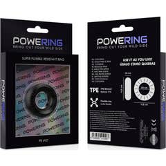 Powering Super Flexible Penis Ring Penis 5cm Noir 1pc