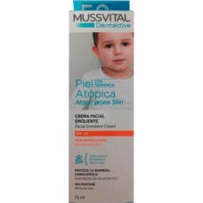 Mussvital Emollient Crème faciale pour la peau atopique SPF20 75ml