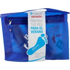 Aposan Pack Pieds Été Crème Pieds Coupe-ongles et Pierre Ponce