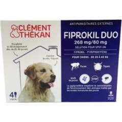 Fiprokil Duo Gd/Chien 4 Pipettes 2 68Ml