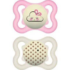 Mam Succette Supreme Nuit 2-6+ mois Silicone 2uts