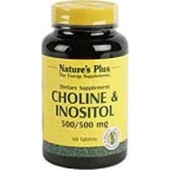 Nature's Plus Choline & Inositol 500mg 60caps Nature's Plus Choline & Inositol 500mg 60caps