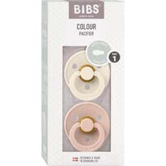 Bibs Colour Symmetrical 1 Ivory & Blush 2uds
