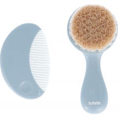 Tutete Set Peigne et Brosse Bleu 2uts