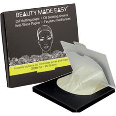 Papiers matifiants Beauty Made Easy Thé vert 80 feuilles