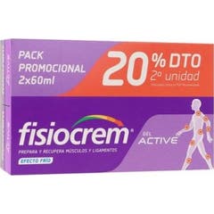 Fisiocrem Gel Active Effet Froid 2x60 ml