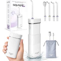 AquaPik Mini Irrigateur Buccal Portable Réservoir Rétractable