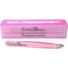 Cristyboom Professional Eyebrow Tweezers Rose 1ut