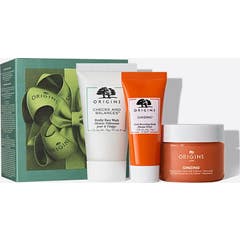 Origins Pack Mousse Nettoyante 30ml + Masque éclat 15ml + Gel crème 30ml