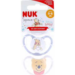 NUK Pack Perfect Match Air Winnie The Pooh 0-6 mois 2 unités