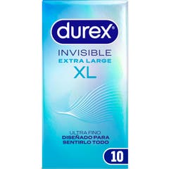 Durex Préservatifs Invisible XL 10uts