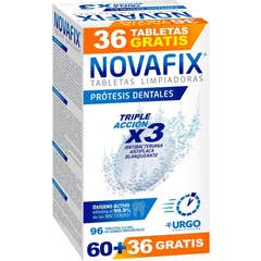 Novafix Comprimés Nettoyants Triple Action 96 Unités