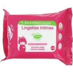 Saforelle Miss Lingettes intimes Biodegradables 25uts