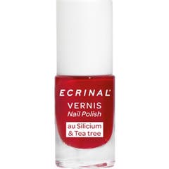 Ecrinal Vernis à Ongles Silicium & Arbre à Thé Rose Rouge 5 ml
