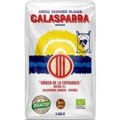 Calasparra Riz Blanc Rond Bio Plastique Récipient 1kg