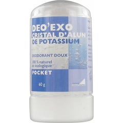 Deo'Exo Déodorant Cristal D'Alun De Potassium 60g