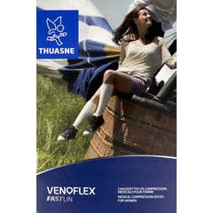 Thuasne Venoflex 2 Fast Lin Ligne Chaussette Noir N1 1 Paire