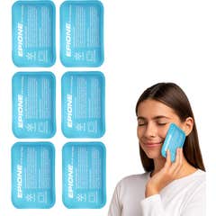 Boston Tech Mini Sacs Gel Froid-Chaleur EPIONE Réutilisables pour Soulagement Facial et Contusions 6 pcs