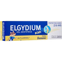 Elgydium Gel Dentifrice Kids Arôme Banane 50ml