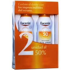 Eucerin Sun Spray Transp Dry Sensitive Protect SPF50 2x200ml
