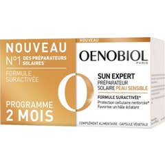 Oenobiol Solaire Intensif Préparateur Peau Sensible 2x30 Capsules