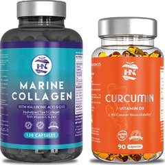 HN Pack Collagène Marin 120 caps + Curcuma 90 caps